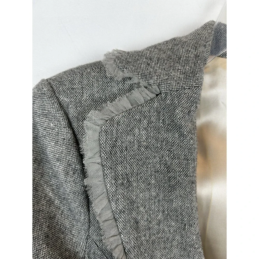 WHBM Suit Skirt Womens 6 8 Tweed 3 Button Gray Office Career Professional Read